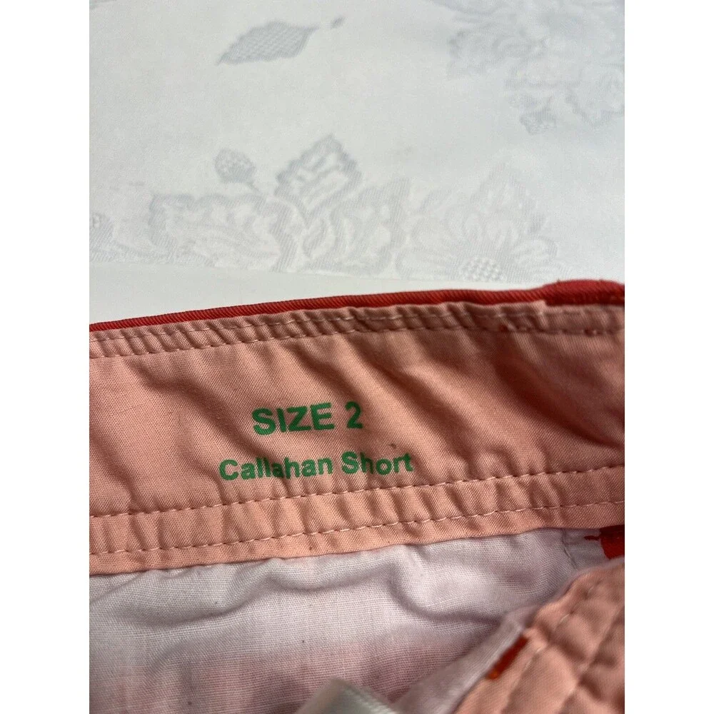 Lilly Pulitzer Pink Chinos Callahan Short Nautical Beach Preppy Casual Size 2